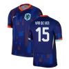 Camisola Futebol Holanda Van De Ven #15 UEFA Euro 2024 Alternativa Homem Equipamento