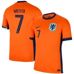 Camisola Futebol Holanda Wieffer #7 UEFA Euro 2024 Principal Homem Equipamento