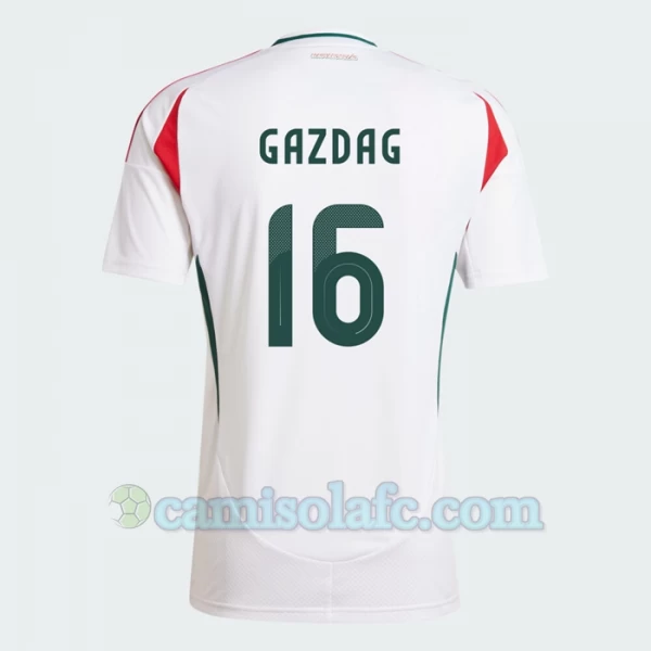 Camisola Futebol Hungria Daniel Gazdag #16 UEFA Euro 2024 Alternativa Homem Equipamento
