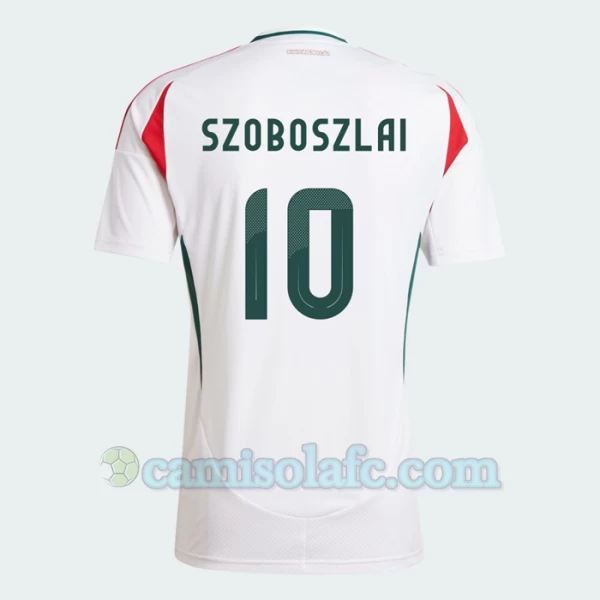 Camisola Futebol Hungria Dominik Szoboszlai #10 UEFA Euro 2024 Alternativa Homem Equipamento