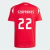 Camisola Futebol Hungria Peter Szappanos #17 UEFA Euro 2024 Principal Homem Equipamento