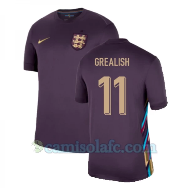 Camisola Futebol Inglaterra Jack Grealish #11 UEFA Euro 2024 Alternativa Homem Equipamento