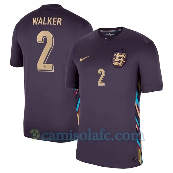 Camisola Futebol Inglaterra Kyle Walker #2 UEFA Euro 2024 Alternativa Homem Equipamento
