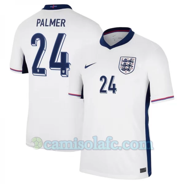 Camisola Futebol Inglaterra Palmer #24 UEFA Euro 2024 Principal Homem Equipamento