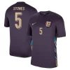 Camisola Futebol Inglaterra Stones #5 UEFA Euro 2024 Alternativa Homem Equipamento