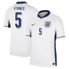 Camisola Futebol Inglaterra Stones #5 UEFA Euro 2024 Principal Homem Equipamento