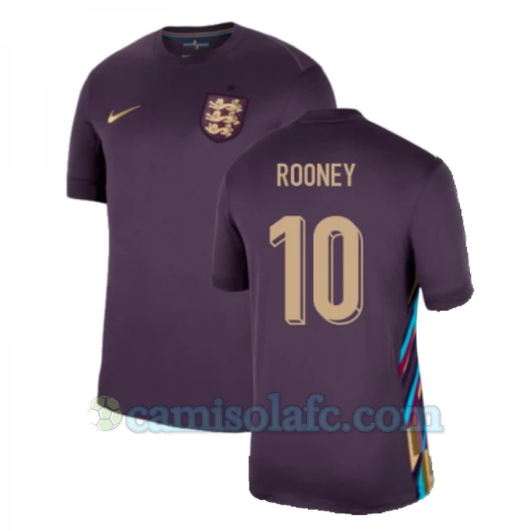 Camisola Futebol Inglaterra Wayne Rooney #10 UEFA Euro 2024 Alternativa Homem Equipamento