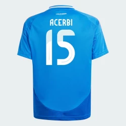 Camisola Futebol Itália Acerbi #15 UEFA Euro 2024 Principal Homem Equipamento