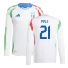 Camisola Futebol Itália Andrea Pirlo #21 UEFA Euro 2024 Alternativa Homem Equipamento Manga Comprida