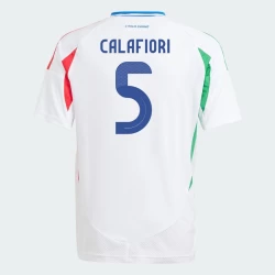 Camisola Futebol Itália Calafiori #5 UEFA Euro 2024 Alternativa Homem Equipamento