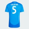 Camisola Futebol Itália Calafiori Calafiori #5 UEFA Euro 2024 Principal Homem Equipamento