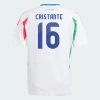 Camisola Futebol Itália Cristante #16 UEFA Euro 2024 Alternativa Homem Equipamento