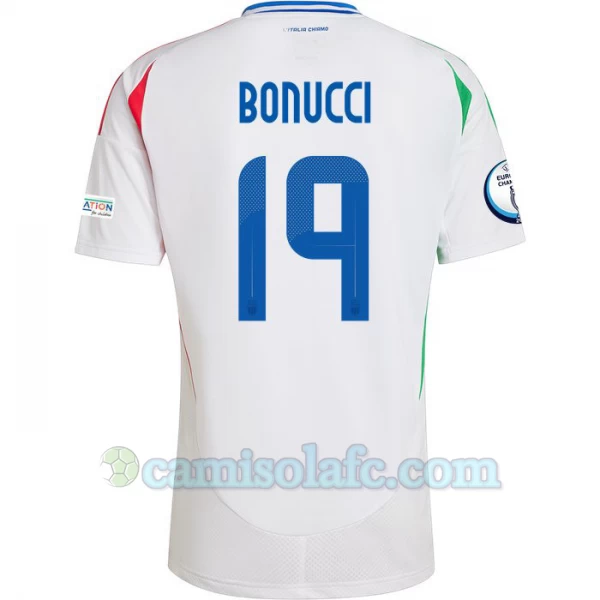 Camisola Futebol Itália Leonardo Bonucci #19 UEFA Euro 2024 Alternativa Homem Equipamento