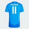 Camisola Futebol Itália Raspadori #11 UEFA Euro 2024 Principal Homem Equipamento