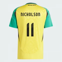 Camisola Futebol Jamaica Nicholson #11 Copa America 2024 Principal Homem Equipamento
