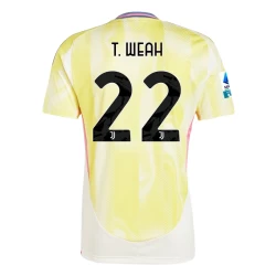 Camisola Futebol Juventus FC 2024-25 T.Weah #22 Alternativa Equipamento Homem