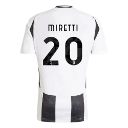 Camisola Futebol Juventus FC Miretti #20 2024-25 Principal Equipamento Homem