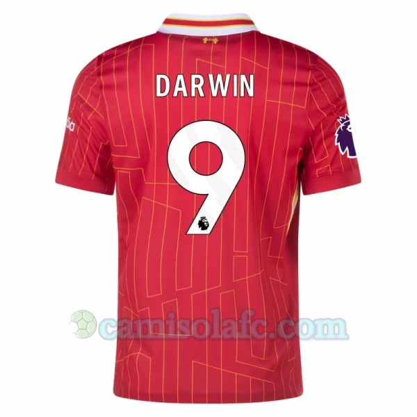 Camisola Futebol Liverpool FC Darwin #9 2024-25 Principal Equipamento Homem