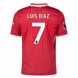 Camisola Futebol Liverpool FC Luis Diaz #7 2024-25 Principal Equipamento Homem