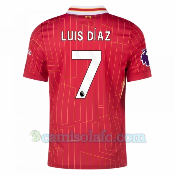 Camisola Futebol Liverpool FC Luis Diaz #7 2024-25 Principal Equipamento Homem