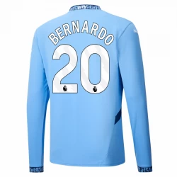 Camisola Futebol Manchester City Bernardo Silva #20 2024-25 Principal Equipamento Homem Manga Comprida