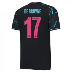 Camisola Futebol Manchester City Kevin De Bruyne #17 2023-24 UCL Terceiro Equipamento Homem