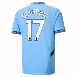 Camisola Futebol Manchester City Kevin De Bruyne #17 2024-25 Principal Equipamento Homem