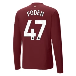 Camisola Futebol Manchester City Phil Foden #47 2024-25 Terceiro Equipamento Homem Manga Comprida