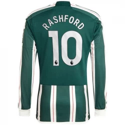 Camisola Futebol Manchester United 2023-24 Marcus Rashford #10 Alternativa Equipamento Homem Manga Comprida