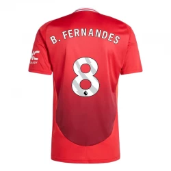 Camisola Futebol Manchester United Bruno Fernandes #8 2024-25 Principal Equipamento Homem