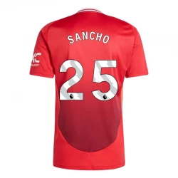 Camisola Futebol Manchester United Jadon Sancho #25 2024-25 Principal Equipamento Homem