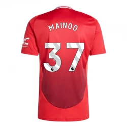 Camisola Futebol Manchester United Kobbie Mainoo #37 2024-25 Principal Equipamento Homem
