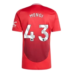 Camisola Futebol Manchester United Mengi #43 2024-25 Principal Equipamento Homem