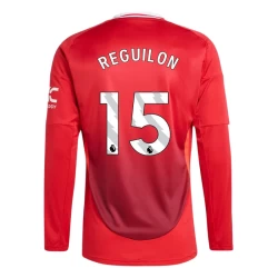 Camisola Futebol Manchester United Reguilon #15 2024-25 Principal Equipamento Homem Manga Comprida