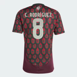 Camisola Futebol México C. Rodriguez #8 Copa America 2024 Principal Homem Equipamento