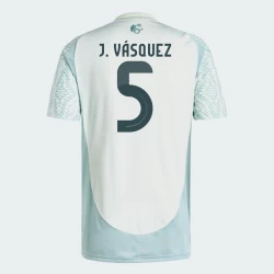 Camisola Futebol México J. Vasquez #5 Copa America 2024 Alternativa Homem Equipamento