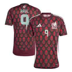 Camisola Futebol México Raul #9 Copa America 2024 Principal Homem Equipamento