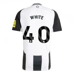Camisola Futebol Newcastle United White #40 2024-25 Principal Equipamento Homem