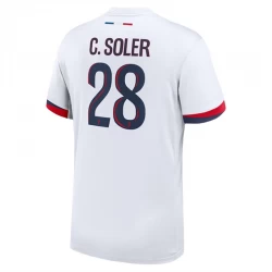 Camisola Futebol Paris Saint-Germain PSG 2024-25 C.Soler #28 Alternativa Equipamento Homem