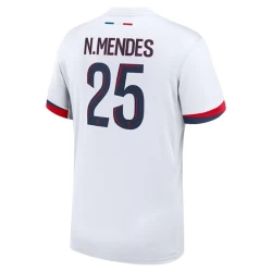 Camisola Futebol Paris Saint-Germain PSG 2024-25 N.Mendes #25 Alternativa Equipamento Homem