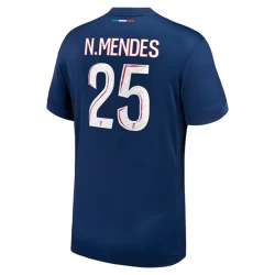 Camisola Futebol Paris Saint-Germain PSG N.Mendes #25 2024-25 Principal Equipamento Homem