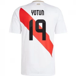 Camisola Futebol Peru Yotun #19 Copa America 2024 Principal Homem Equipamento