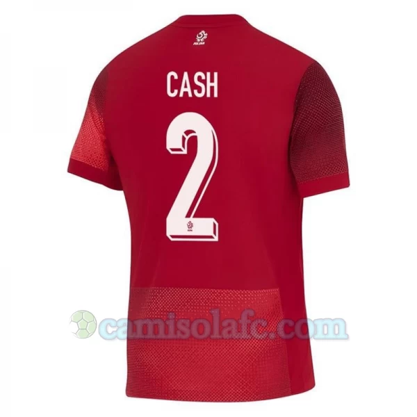 Camisola Futebol Polônia Cash #2 UEFA Euro 2024 Alternativa Homem Equipamento