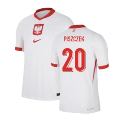 Camisola Futebol Polônia Piszczek #20 UEFA Euro 2024 Principal Homem Equipamento