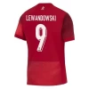 Camisola Futebol Polônia Robert Lewandowski #9 UEFA Euro 2024 Alternativa Homem Equipamento