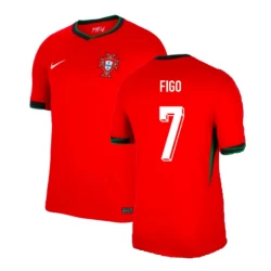 Camisola Futebol Portugal Figo #7 UEFA Euro 2024 Principal Homem Equipamento