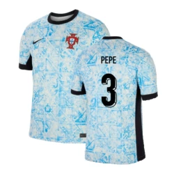 Camisola Futebol Portugal Pepe #3 UEFA Euro 2024 Alternativa Homem Equipamento