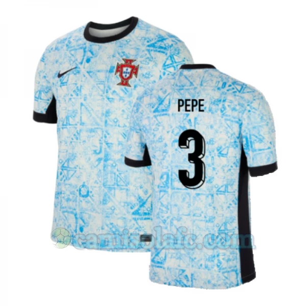 Camisola Futebol Portugal Pepe #3 UEFA Euro 2024 Alternativa Homem Equipamento