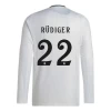 Camisola Futebol Real Madrid Antonio Rudiger #22 2024-25 Principal Equipamento Homem Manga Comprida