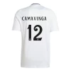 Camisola Futebol Real Madrid Camavinga #12 2024-25 Principal Equipamento Homem